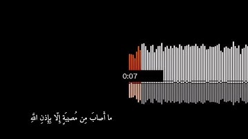 (ما اصاب من مصيبة إلا بإذن الله) القارئ رعد الكردي.