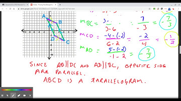 Video 2 - Proving Parallelogram w Slope