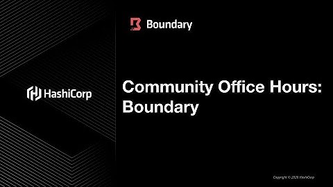 Community Office Hours: Boundary