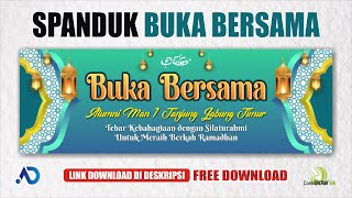 DESAIN SPANDUK BUKA BERSAMA - BANNER BUKBER RAMADHAN 1446 H (Free Download) File CorelDRAW