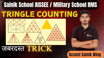 Best Trick for Counting Figures | Reasoning | Counting Triangle Reasoning | RMS | Sainik School |