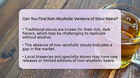 Can You Find Non-Alcoholic Versions of Stout Beers? | The Pint Guy