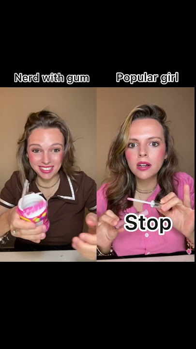 POV: everyone likes the nerdy girl because she shares her gum. #povs #povcomedy #pov #highschool