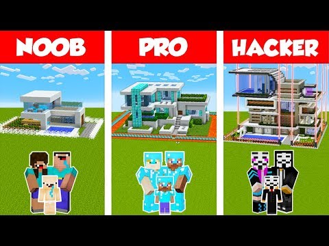 Minecraft NOOB vs PRO vs HACKER: SAFEST FAMILY HOUSE BUILD CHALLENGE in Minecraft / Animation