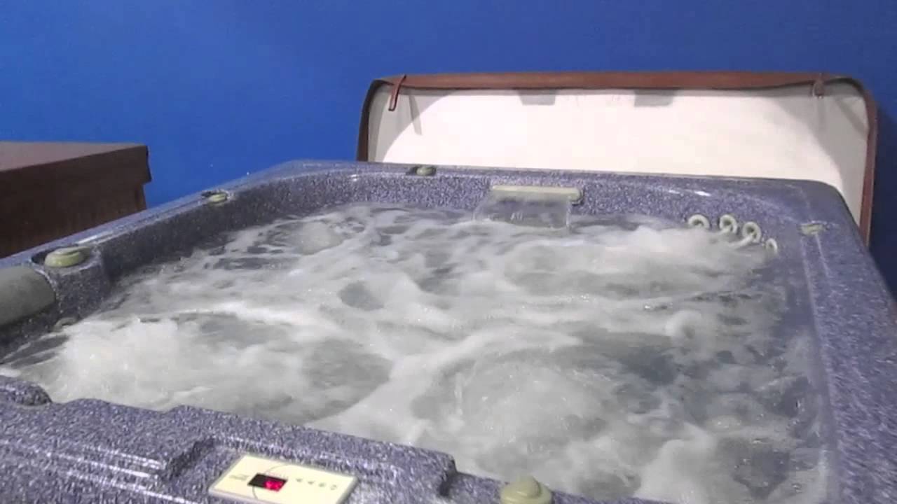 Garden Leisure 7X7 30 Hot Tub Spa New Cover Waterfall Cool Down Seat The Spa Guy Nashville YouTube
