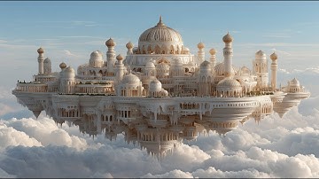 Celestial Crown Palace Above the Clouds | ASMR AI Architecture | Luxury Mansion Tour