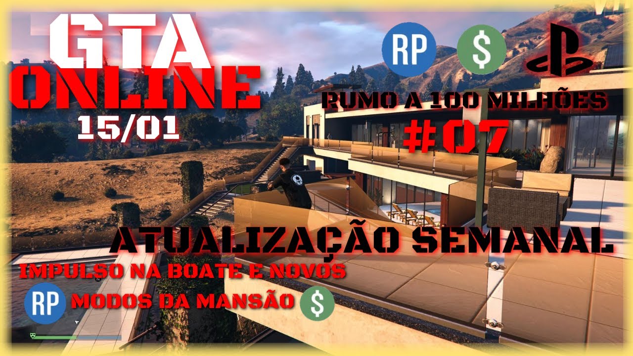 🚨AO VIVO ⎸PS5 ⎸GTA ONLINE: ATUALIZAÇÃO SEMANAL + FARM DIÁRIO ⎸RUMO A 100 MILHÕES NO BANCO #07 -