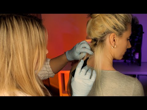 ASMR Scalp Exam & Hair Pulling 