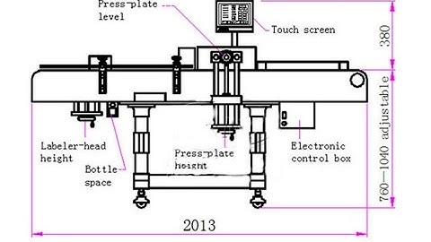Automatic adhesive labeling machine for cover plane/top side label applicator equipment manufacturer