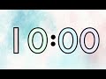 10 minute summer pastel timer