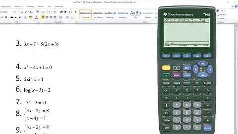 Can The TI-89 Graphing Calculator Solve Any Equation?