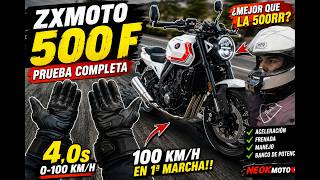 100 KM/H IN 1ST GEAR ZXMOTO 500F - YouTube