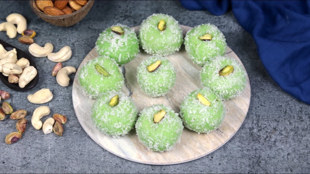 Gulkand Ladoo with Grated Coconut and Condensed Milk | No Cook Recipe | Tasted Recipes