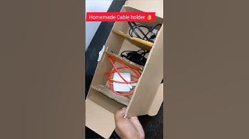 How To Organize Charger Wires |  Zero Cost | #shorts #cableorganizer  #trending