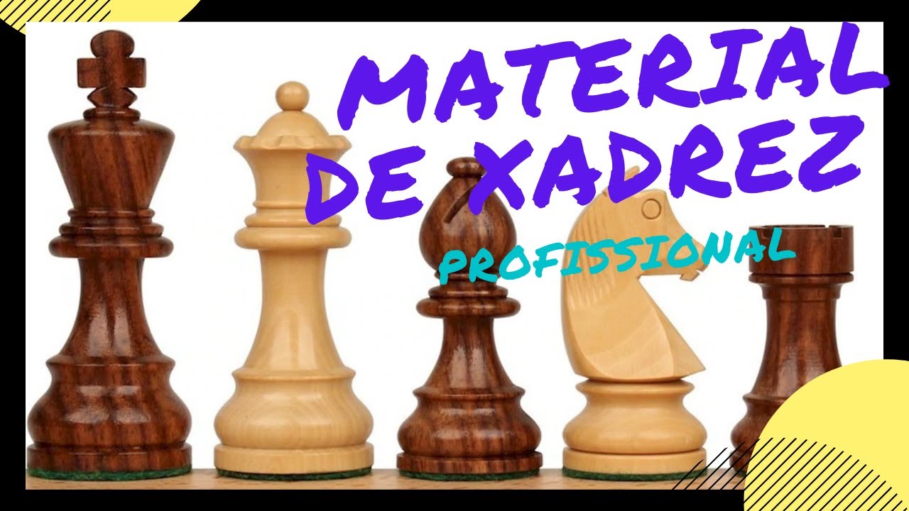 Peças de Xadrez Modelo Profissional - Prof Ailton - material de xadrez