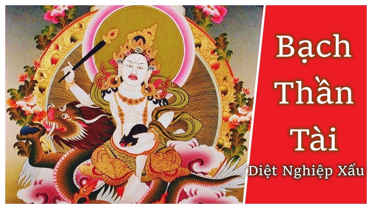 Bạch Thần Tài White Dzambhala hình tượng Mật tông Tây Tạng