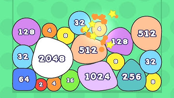 Combine Bouncing Ball-2048 Part 2 - Jelly 1024 Blob Merge 3d Video Game Numbers