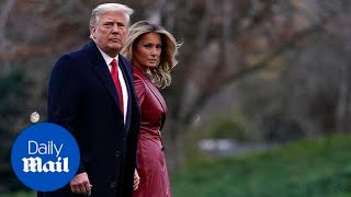 Melania and Donald Trump depart WH for Senate campaign rally in GA