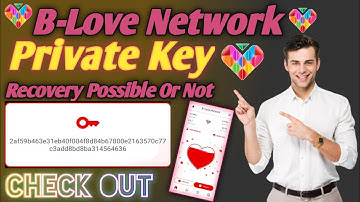 B Love Network New Update - B Love Network Private Key Recovery Possible or Not All On MK Multitech