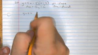 Chapter 4 Lessons 1 thru 5 Practice Test Problem 20