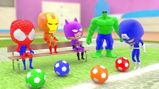 Thanos Avenger Learn Colors with Fifa World Cup Football 2018 Superheroes Spiderman screenshot 5