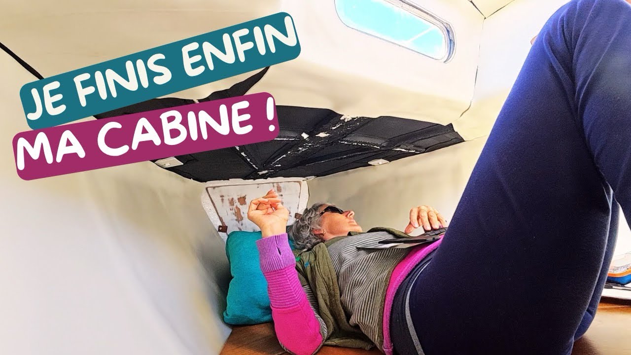 ⁣Ma cabine de voilier enfin habitable !