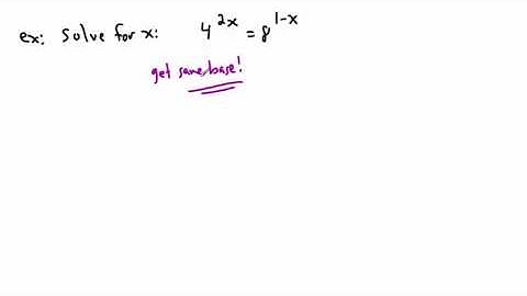 Exponential equations - (IB Math, GCSE, A level, AP)
