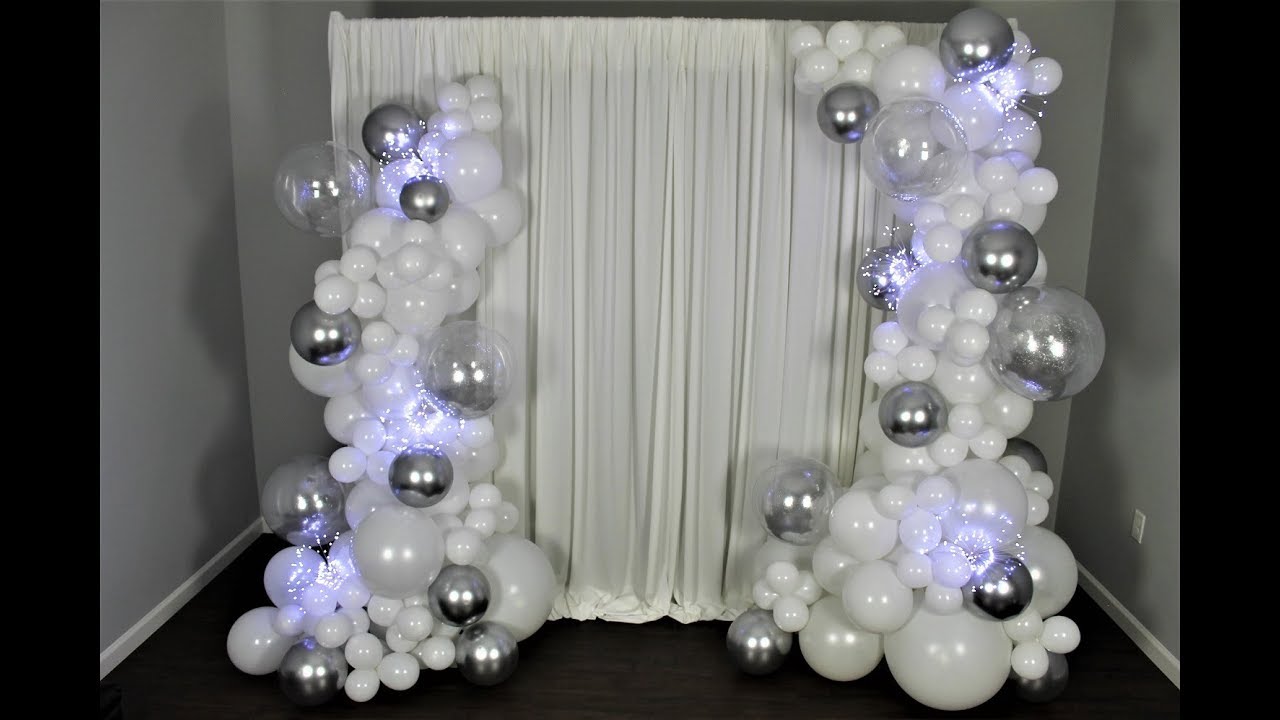 Winter Wonderland Balloon Garland DIY | How To - YouTube