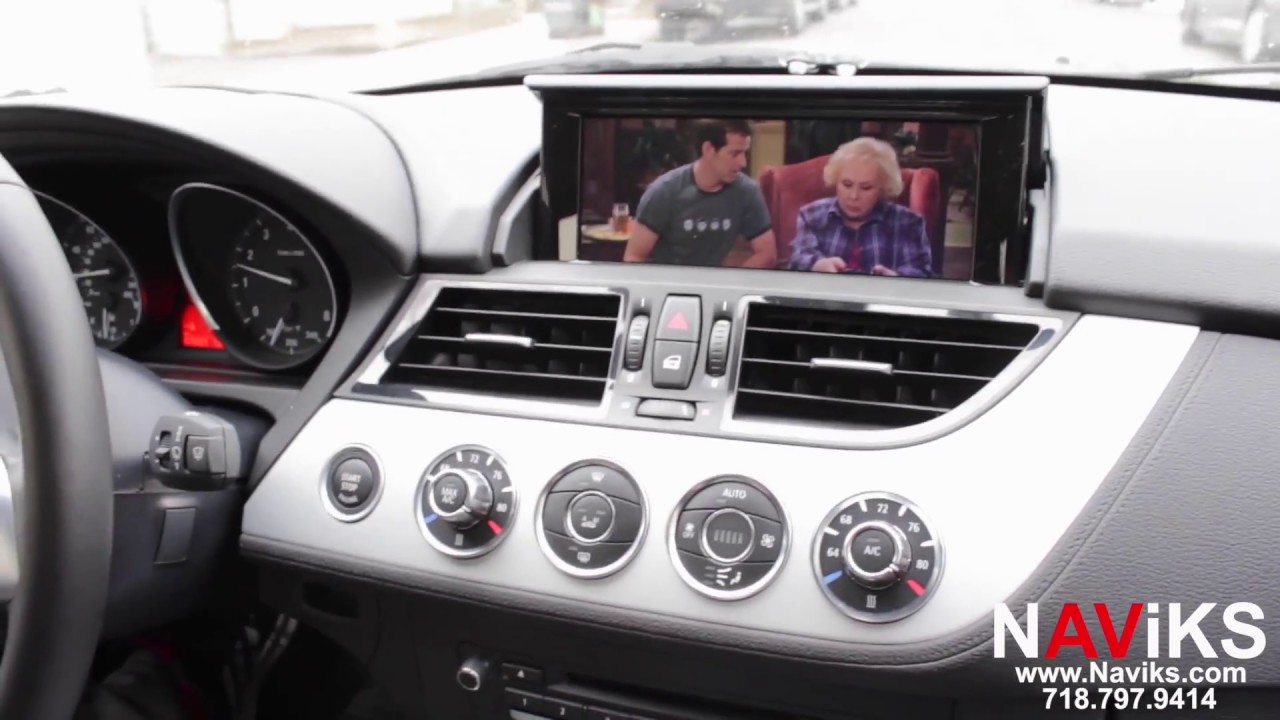 2016 BMW Z4 E89 NAViKS Video In Motion Bypass Enable OEM DVD Playback while in Motion
