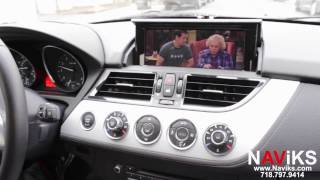 2016 BMW Z4 E89 NAViKS Video In Motion Bypass Enable OEM DVD Playback while in Motion