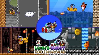 SMBX: Luigi's Quest - Trouble in Sarasaland All Bosses + Cutscenes