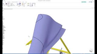 Project onto surface in assembly environment (Solid Edge 2019)