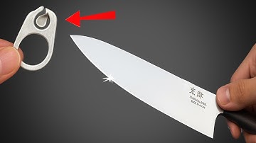Sharpen Your Knife to Razor Sharpness with This Trick in 1 Minute