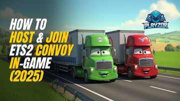 How to Host & Join ETS2 Convoy In Game (2025) @theplayzor