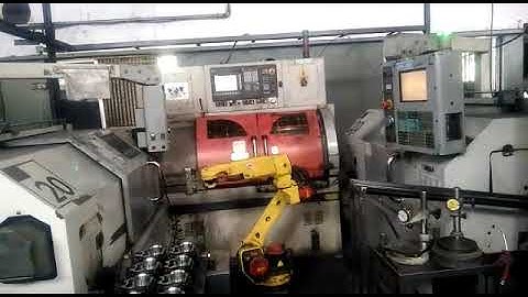 pick & place robot on CNC machine