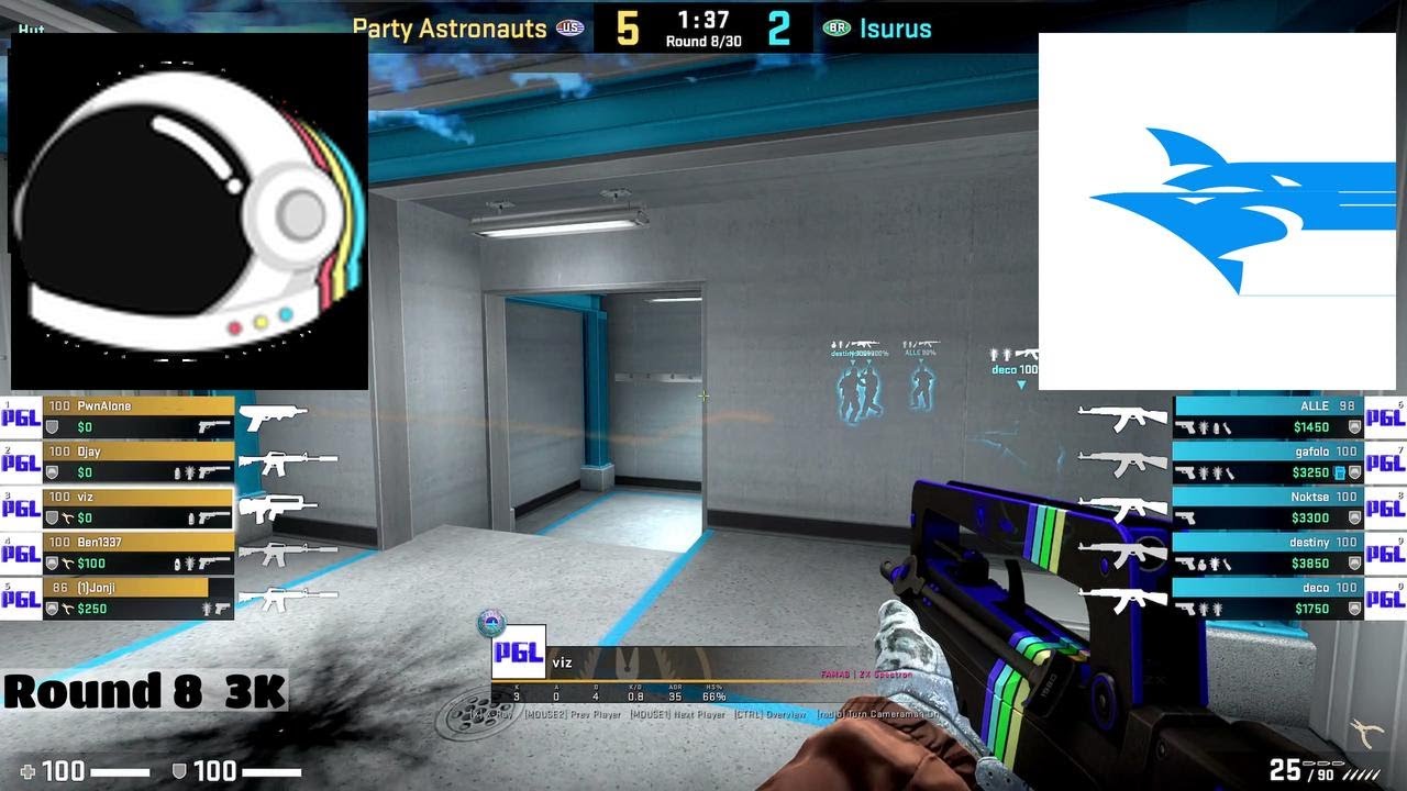 Party Astronauts vs Isurus Highlights /  at PGL Major Antwerp 2022 Americas RMR