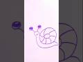 How to draw a easy snail sketch with number 6 🐌🐌 #drawmore #easydraw #art # shortfeed