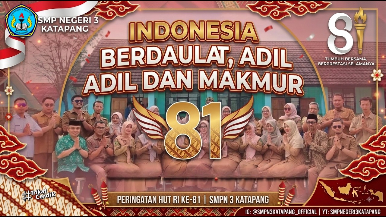 Upacara HUT RI Ke-81 2026 SMP Negeri 3 Katapang