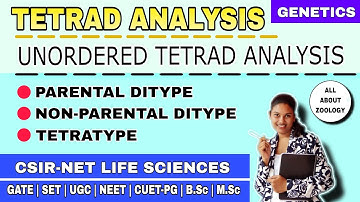TETRAD ANALYSIS || UNORDERED TETRAD ANALYSIS || GENETICS || CSIR-NET LIFE SCIENCES
