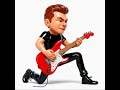 Cartoon Guitarist Animation | Free Music Stock Video for Editors