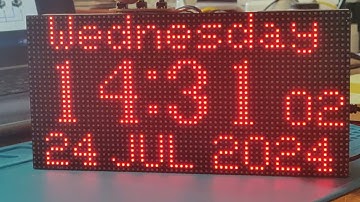 GPS LED Matrix Clock RGB
