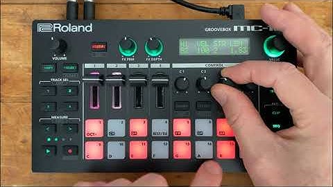 showing my dad how to make a song on the roland mc-101