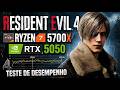 Resident Evil 4 Remake RYZEN 7 5700X e RTX 5050 | Teste de desempenho em 1080p 1440p e 4K