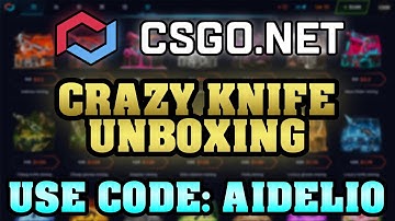 CSGO.NET Promo Code 2025 🔷 KNIFE UNBOXING GONE WILD 🔷 Best CSGONet Code "AIDELIO" + Free Bonus