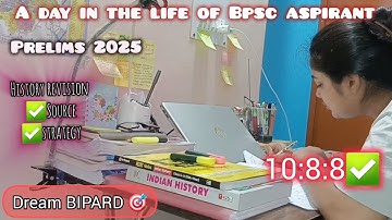 An honest study day in the life of aspirant📚 ||71st Bpsc prelims strategy 📝||Prelims 2025!!