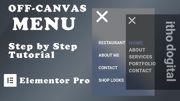 How to design Off-canvas Menu in Elementor Pro