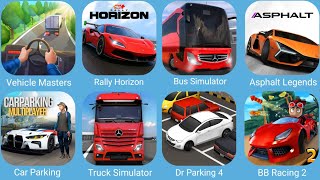 Vehicle Masters,Rally Horizon,Bus Simulator Ultimate,Asphalt Legends,Car Parking Multiplayer screenshot 1