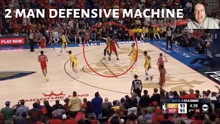 ANTHONY DAVIS and LEBRON JAMES are a 2 man defensive machine