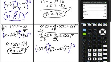 Equations With Radicals and Rational Exponents