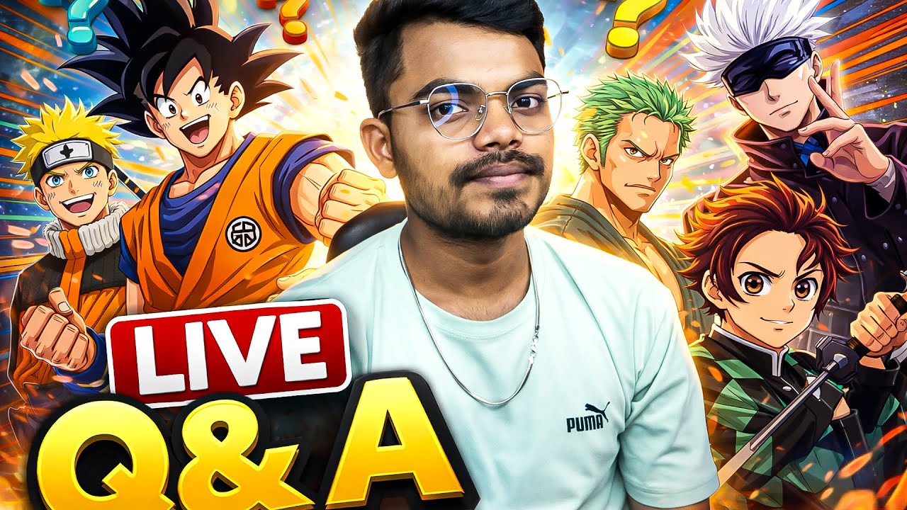 Anime Live Q&A 🔥 | Naruto, One Piece, Dragon Ball Questions | Hindi Live